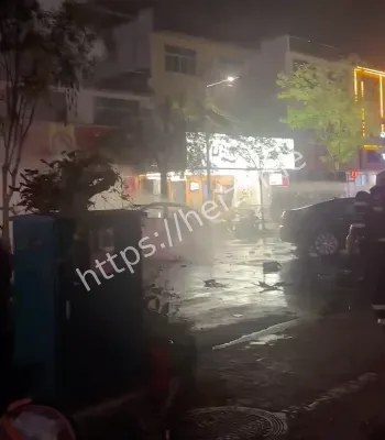 淮安酒驾撞车起火