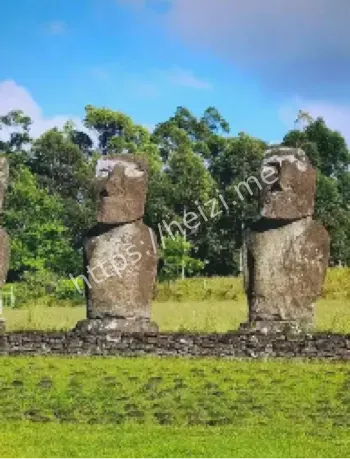 数吨石像走动运输