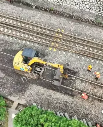 洛羊镇站弯道区段施工碰撞原因